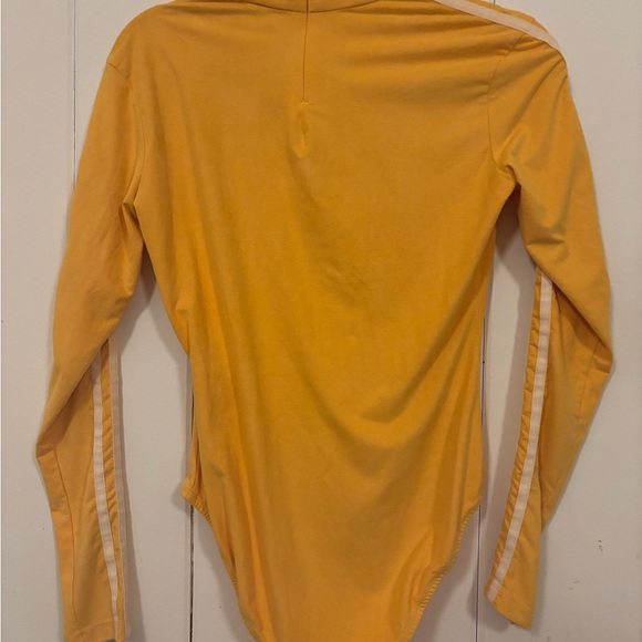 Adidas Rare Yellow Velour Longsleeve Mockneck Body Suit - Small - Picture 11 of 13